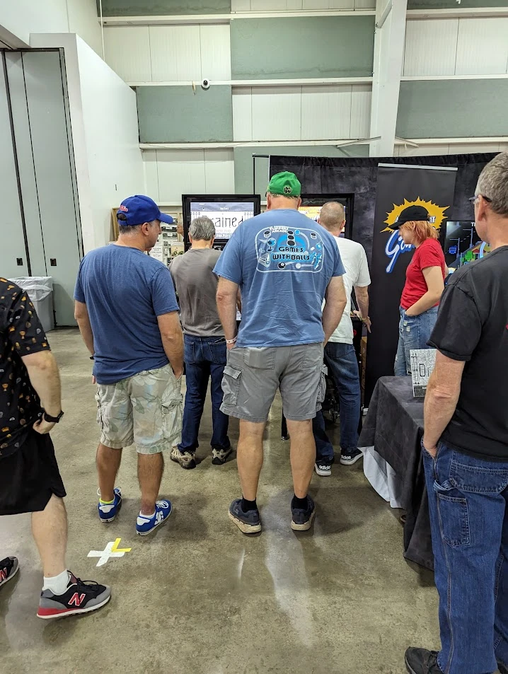 Players at the For Amusement Only Games booth